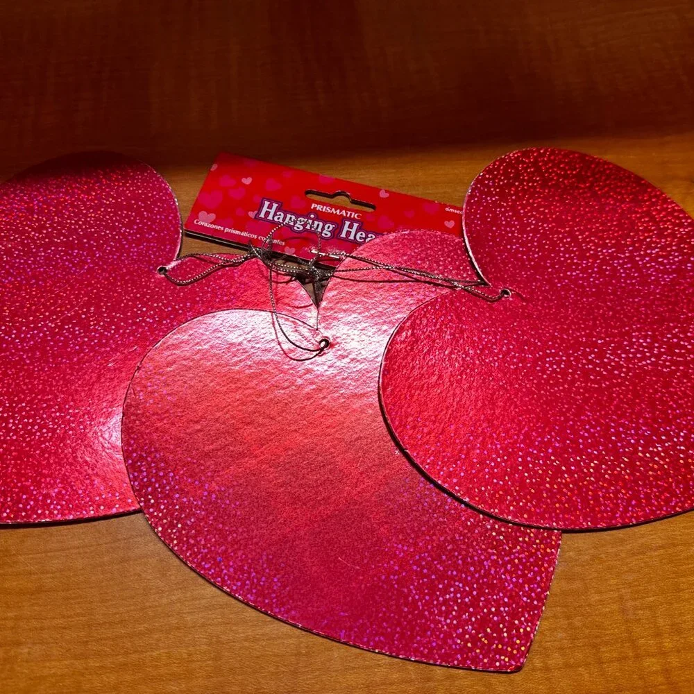 Valentine's day supplies ~ sticker box, hanging heart, key rings